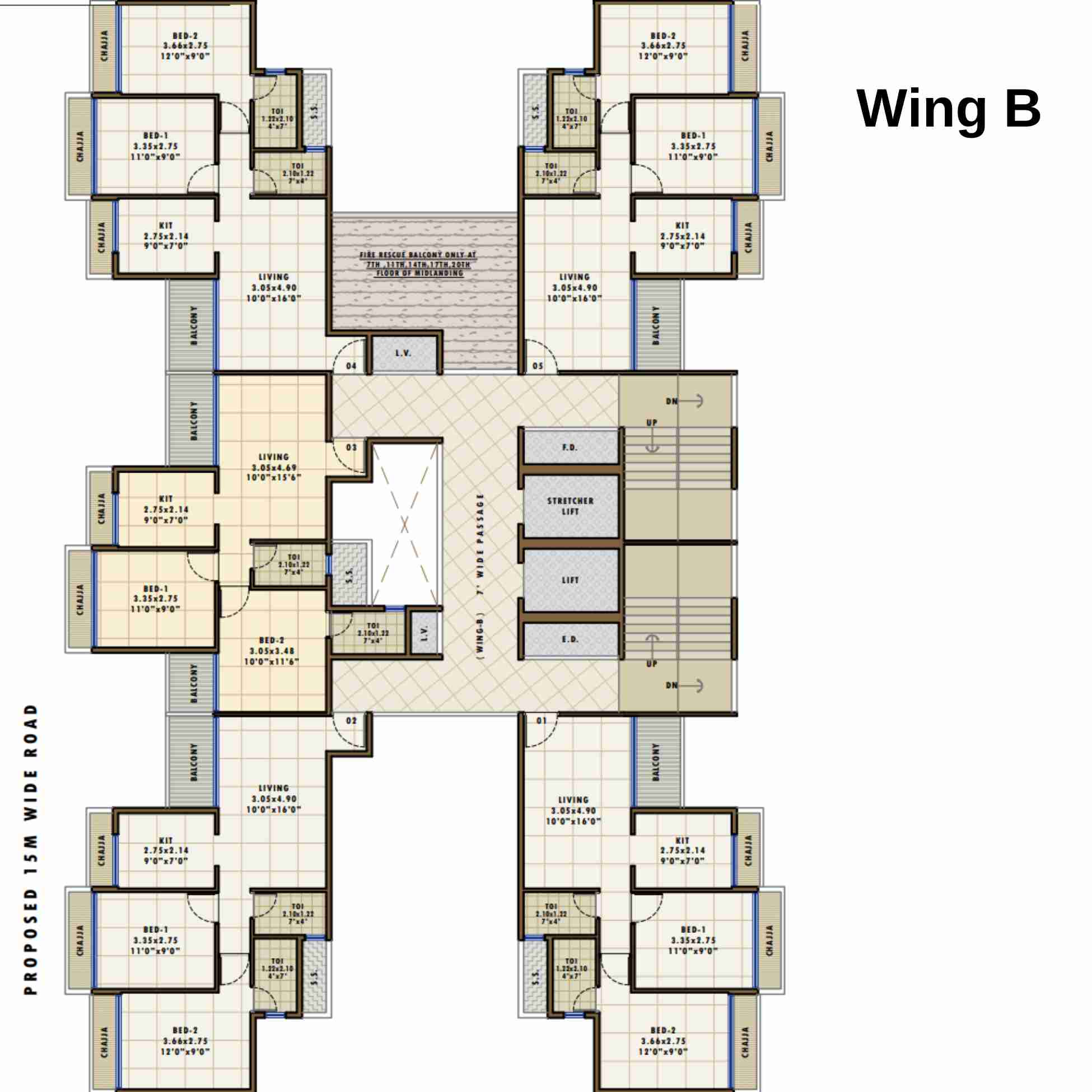 Fornax-Bhoomi-Icon-Floor-Plan-Wing-B